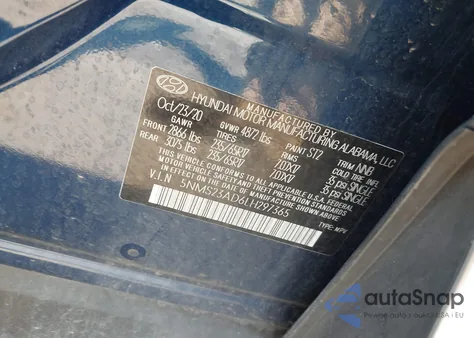 2020 Hyundai Santa Fe Se из США, поврежденный, VIN 5NMS23AD6LH297365